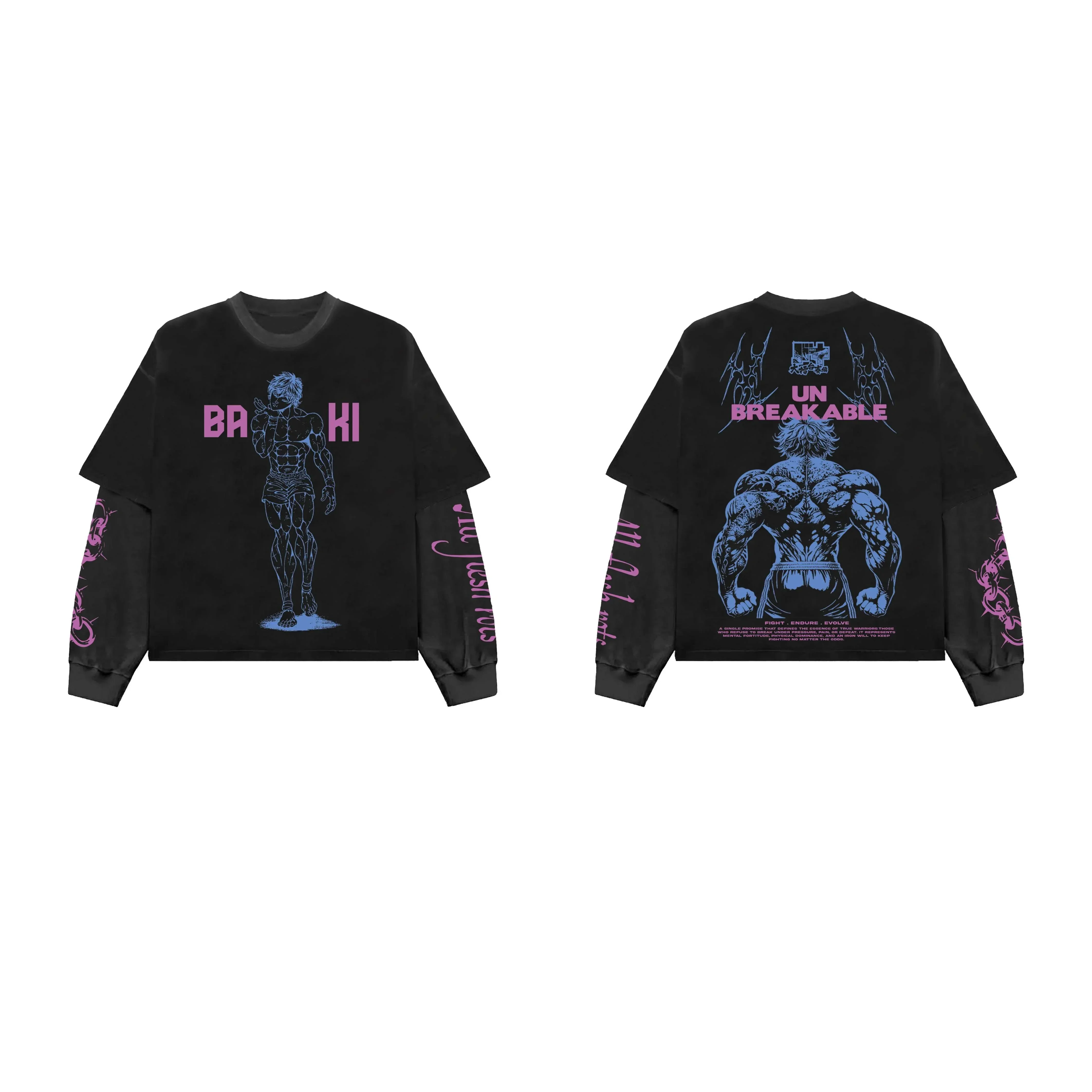 Baki Designed B&G Long Sleeve T-shirt - Image 3