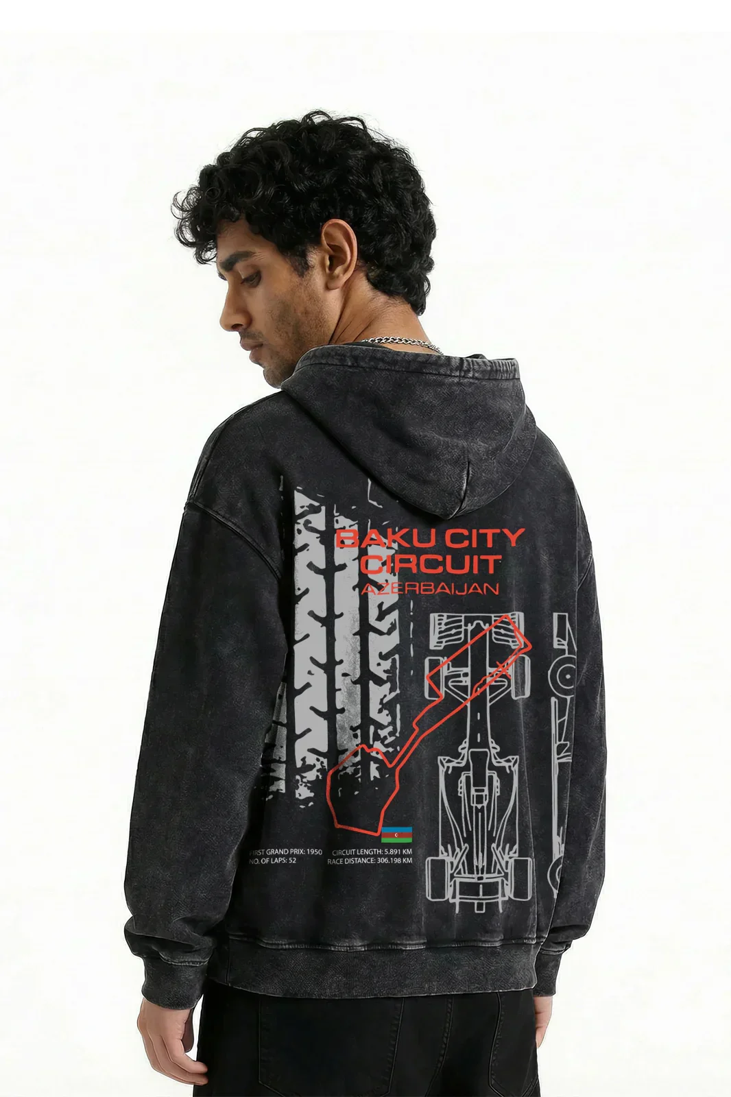 Baku Urban Redline Hoodie - Image 3