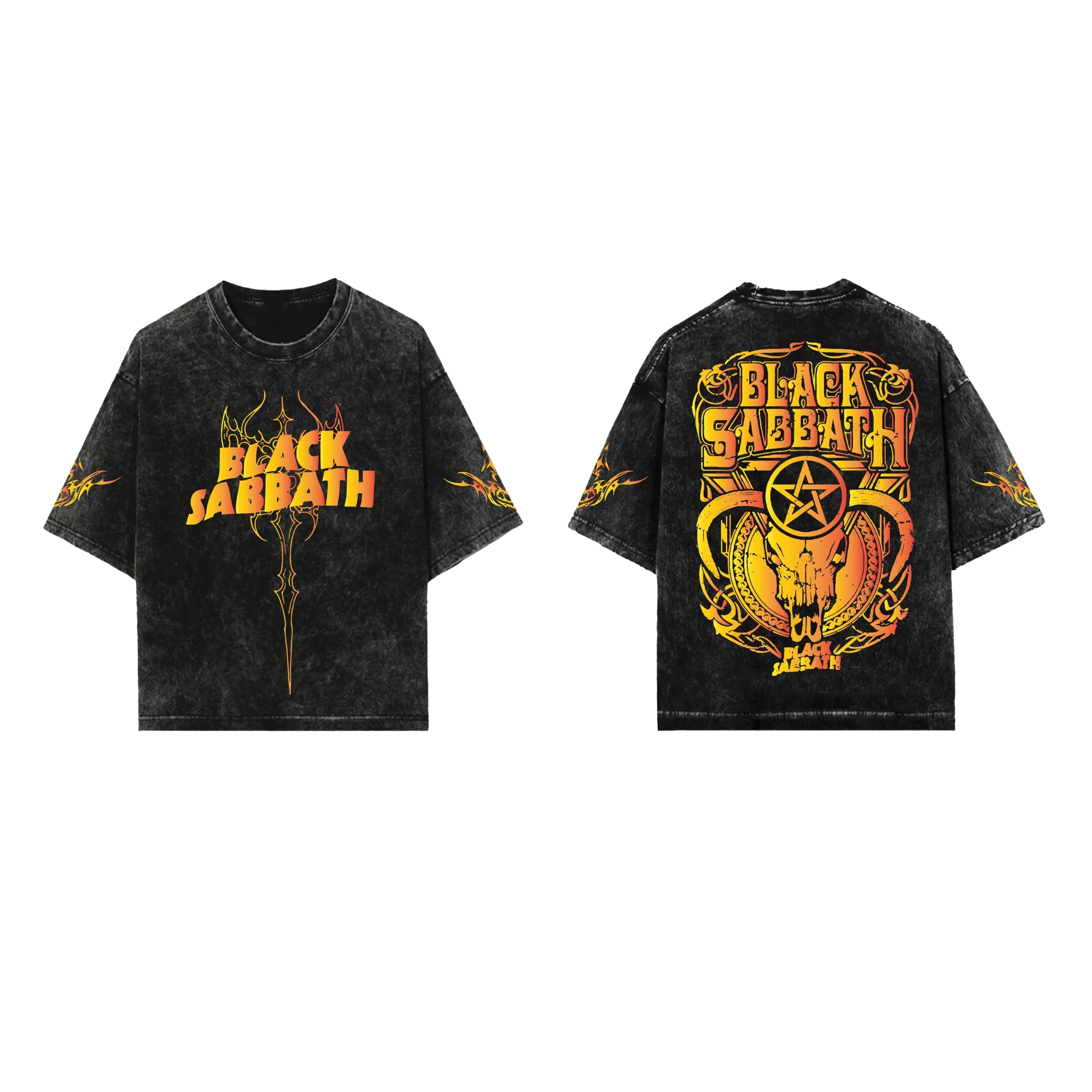 Black Sabbath Vintage Oversized Tee - Image 3