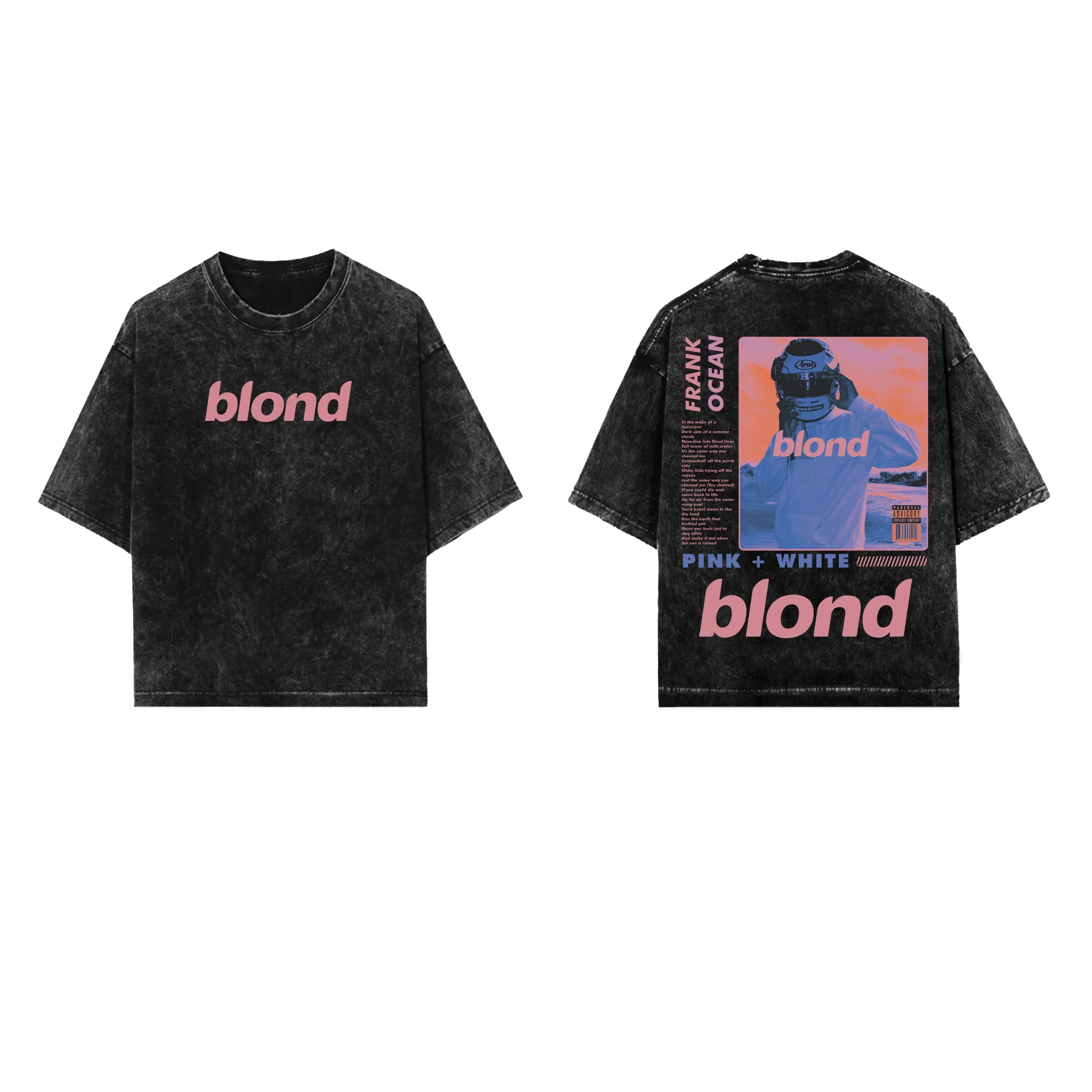 Blond Frank Ocean Designed Vintage Oversized T-shirt - Image 3