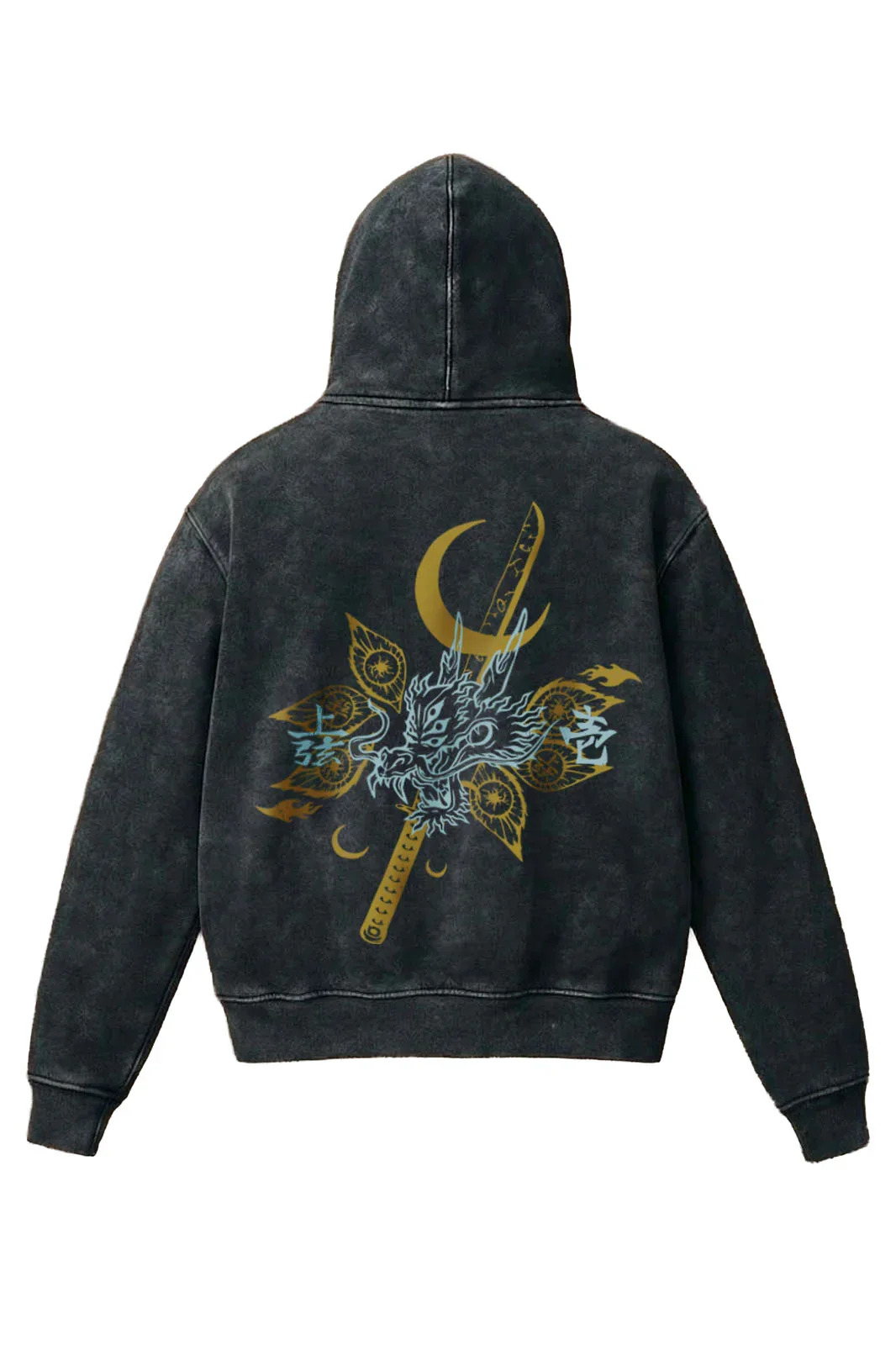 Demon slayer acid wash hoodie - Image 3