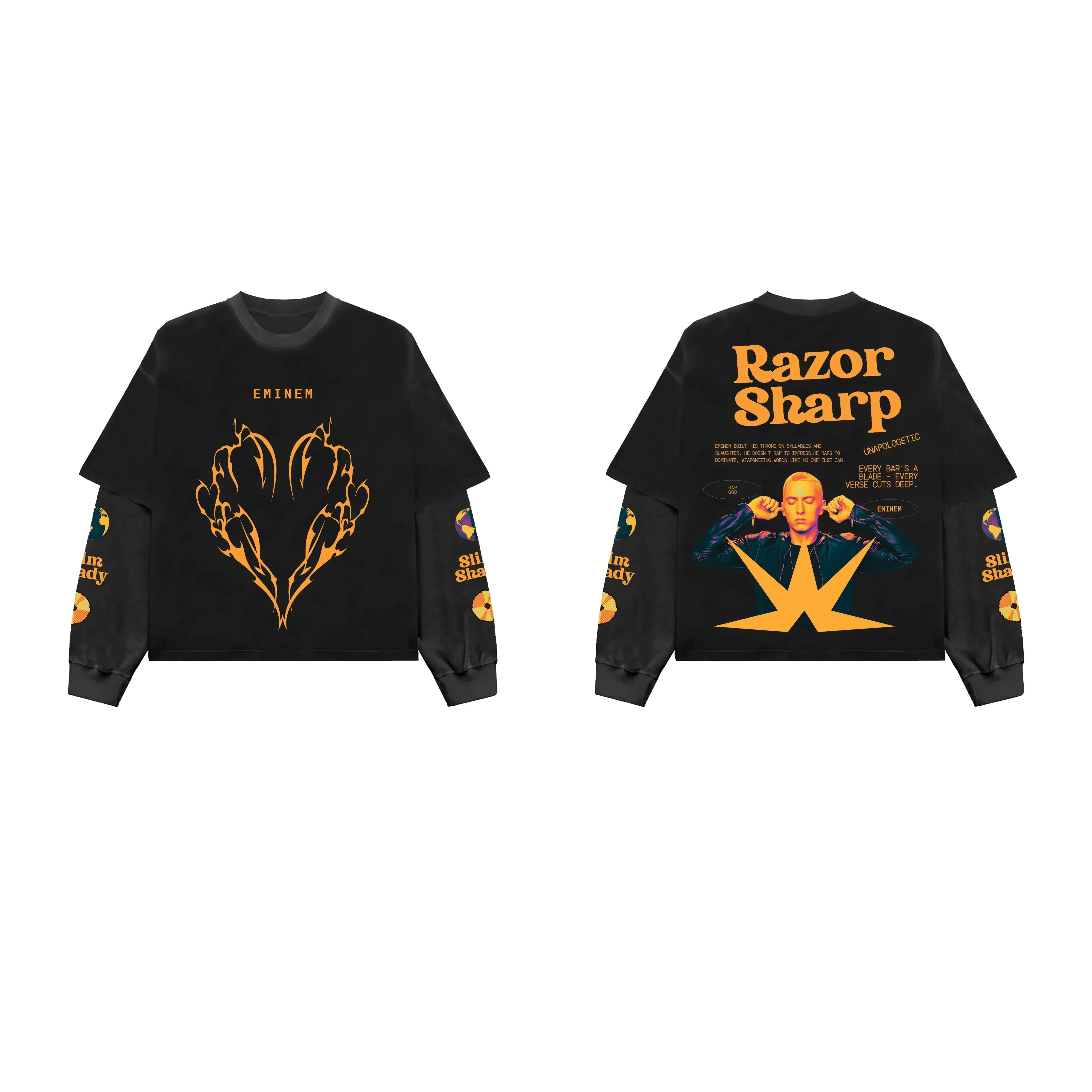 Eminem Designed Oversized Long Sleeve Tee - Image 3