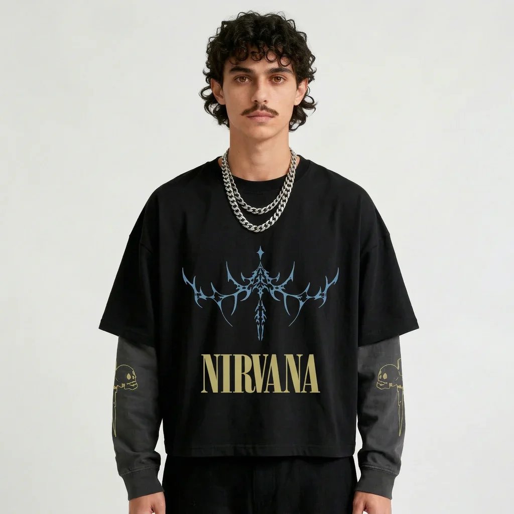 Nirvana LS Oversized Tee - Image 4