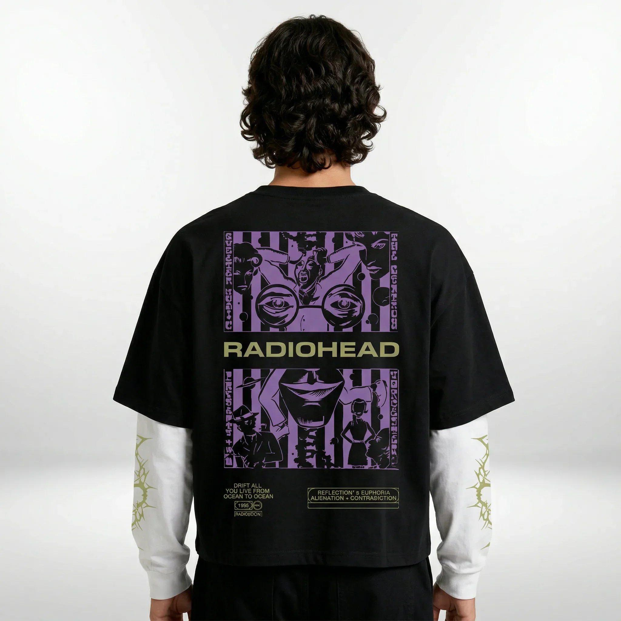 Radiohead – Paranoid Bloom Alennation LS Tee - Image 3