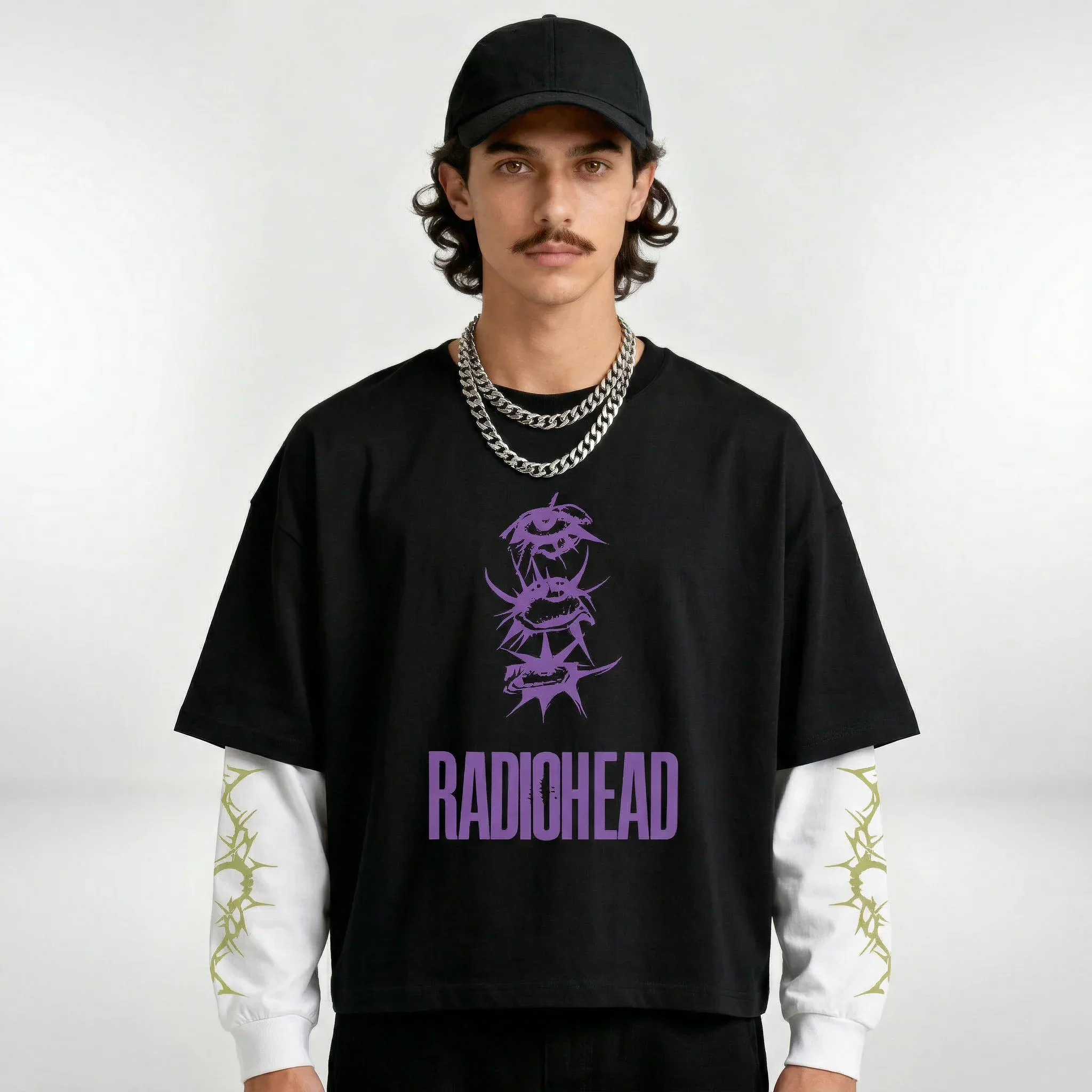 Radiohead – Paranoid Bloom Alennation LS Tee - Image 4